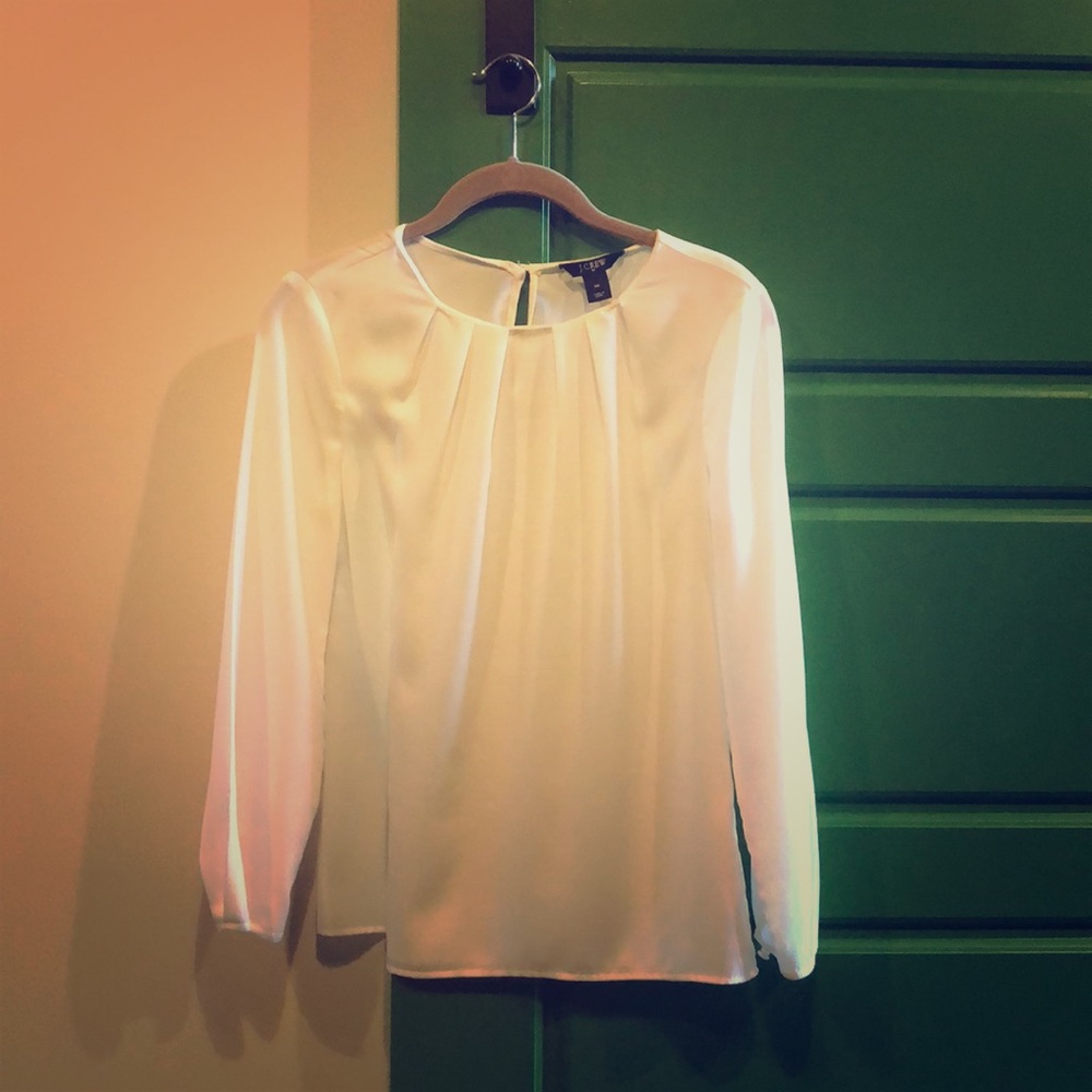 J. Crew white top